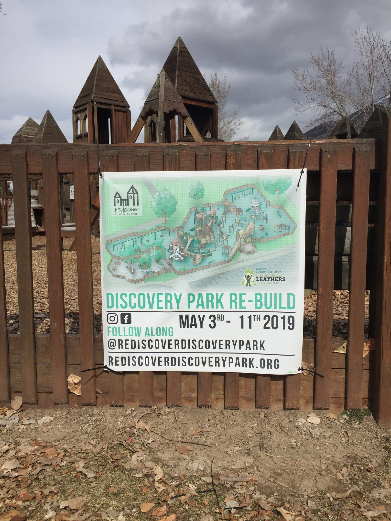 Discovery Park Re-Build community banner